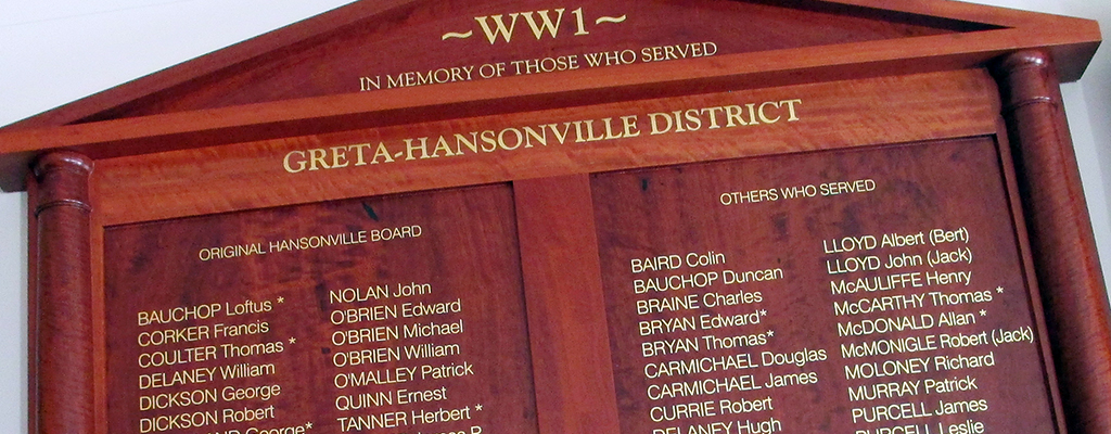 Making the Honour Board