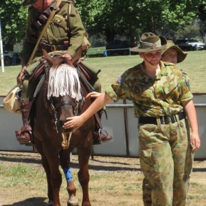 Mick Batchelor, 'Wallace' & Wangaratta Army Cadets The Gathering Place 18 Oct 2015