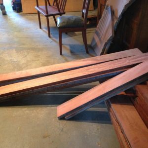 Red gum boards ready to be made into the Greta Hansonville Honour Board February 2015