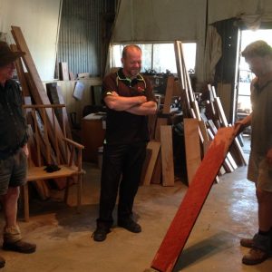 Red gum boards ready to be made into the Greta Hansonville Honour Board February 2015 (2)