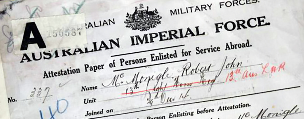 Greta Hansonville ANZAC Service Records