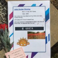 Dinning John Hunter ANZAC Service Greta Cemetery 23 April 2019 (3) Dinning John Hunter ANZAC Service Greta Cemetery 23 April 2019 (3)