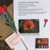 Dinning Margaret ANZAC Service Greta Cemetery 23 April 2019 Dinning Margaret ANZAC Service Greta Cemetery 23 April 2019