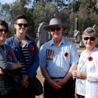 McMonigle family ANZAC Service Greta Cemetery 23 April 2019 McMonigle family ANZAC Service Greta Cemetery 23 April 2019