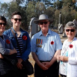 McMonigle family ANZAC Service Greta Cemetery 23 April 2019