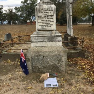 Petty William ANZAC Service Greta Cemetery 23 April 2019