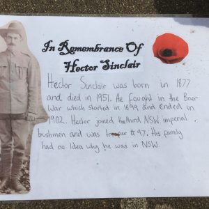 Sinclair HectorANZAC Service Greta Cemetery 23 April 2019