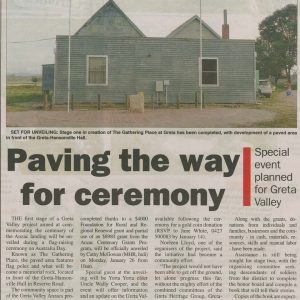 Stage 1 The Gathering Place to be unveilled Wangaratta Chronicle 9 January 2015